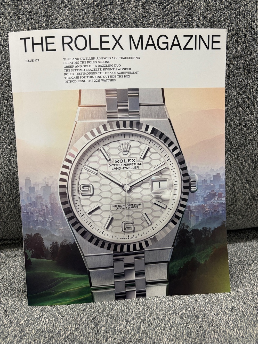 Official Rolex Men's Watch Magazine Cover